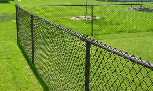 Chain link fence example