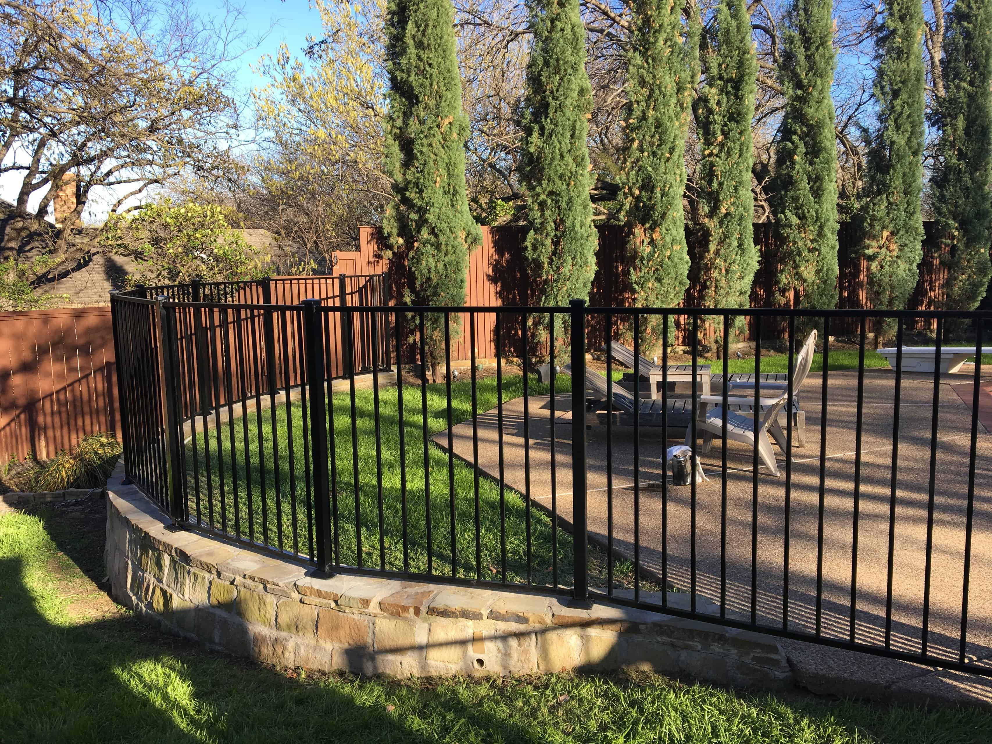Architectural welded steel and wrought iron fence