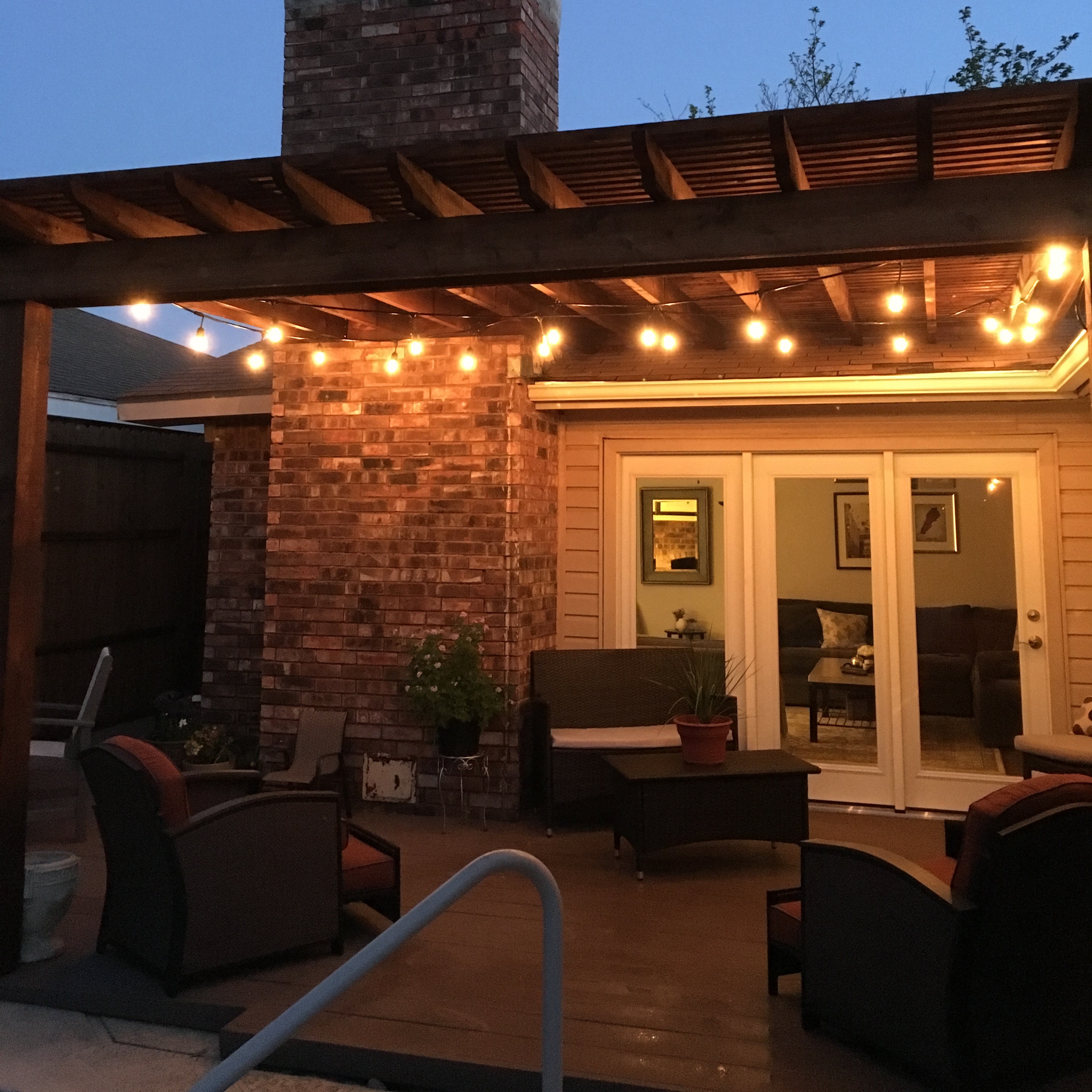 Multi level cedar deck and shade arbor Lewisville TX