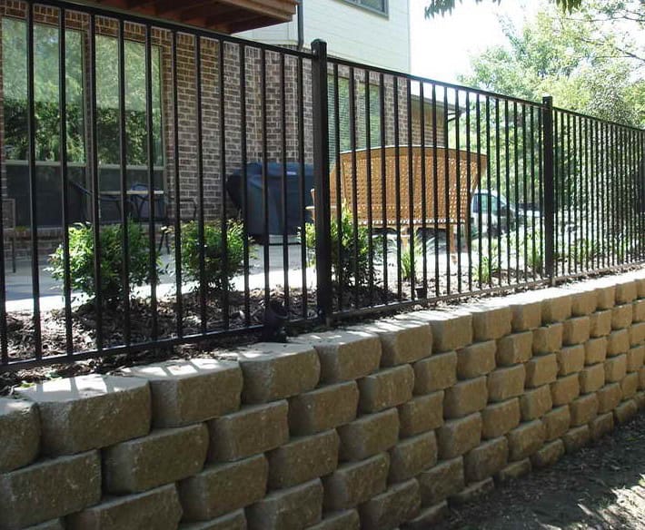 Segmental concrete retaining wall Fort Worth TX