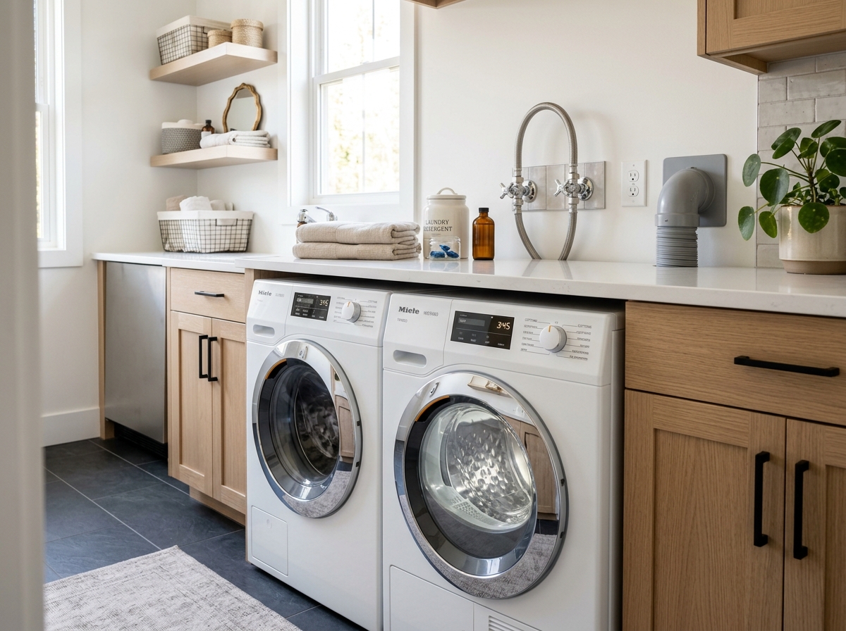 Laundry washer and dryer plumbing and repair