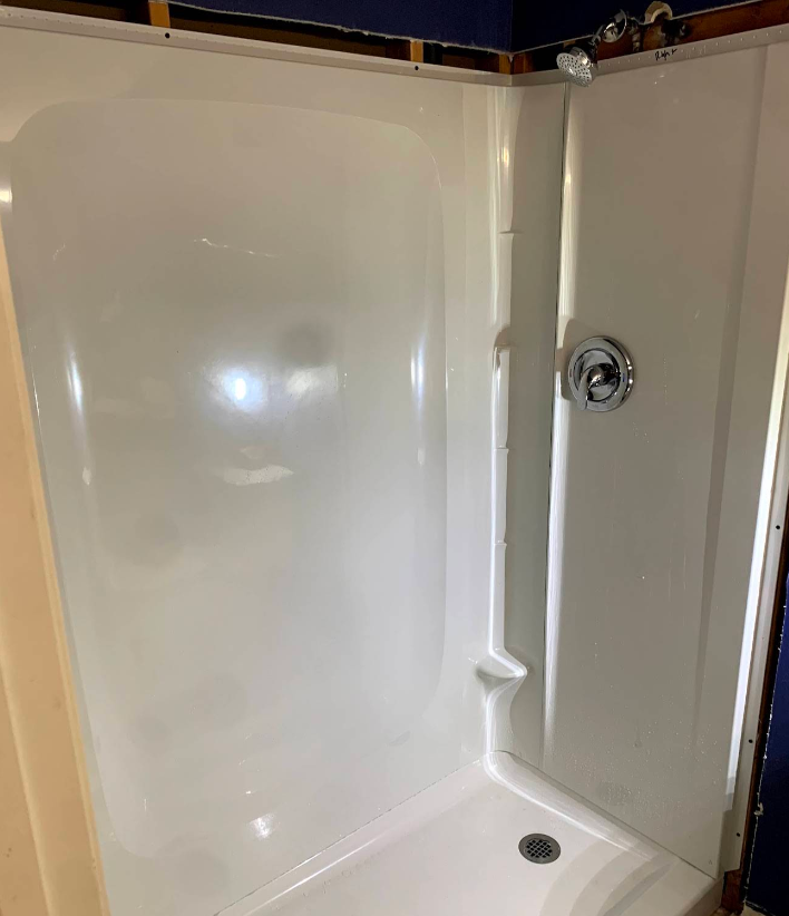 Shower fixture installation